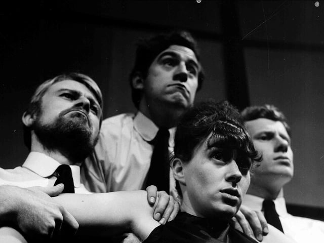 The Oxford Theatre Group Late Night Revue during Edinburgh Festival Fringe in 1963, including Monty Python member Terry Jones, Jayne Braysham and Doug Fisher.