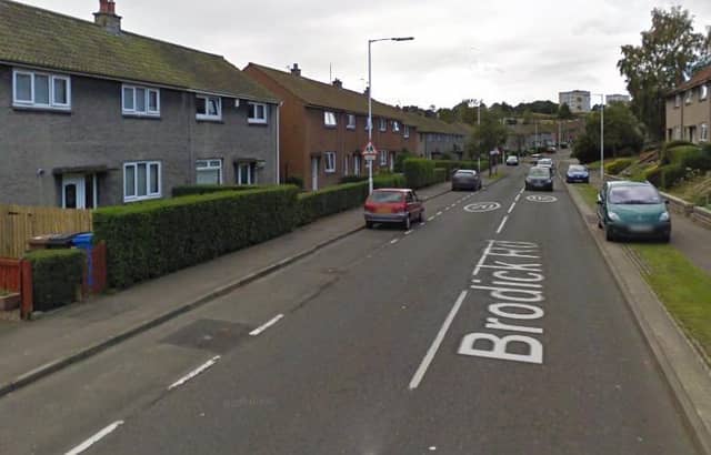 Police traced the man to Brodick Road, Kirkcaldy.