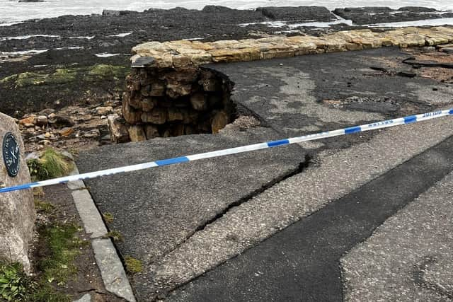 Members of the public have been urged to stay away from the waterfront during stormy weather (pic: St Andrews Harbour Trust)