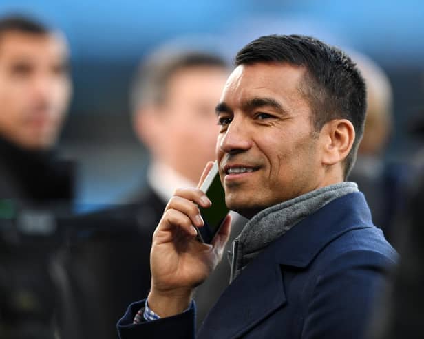 Former Rangers manager Giovanni van Bronckhorst has been linked with a return to Feyenoord. (Photo by David Price/Arsenal FC via Getty Images)