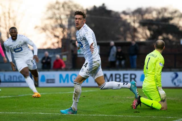 Josh Mullin was the Ayr United hero with a double. (Photo by Ewan Bootman / SNS Group)