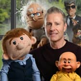 Paul Zerdin and his sponge family Pic: Steve Ullathorne
