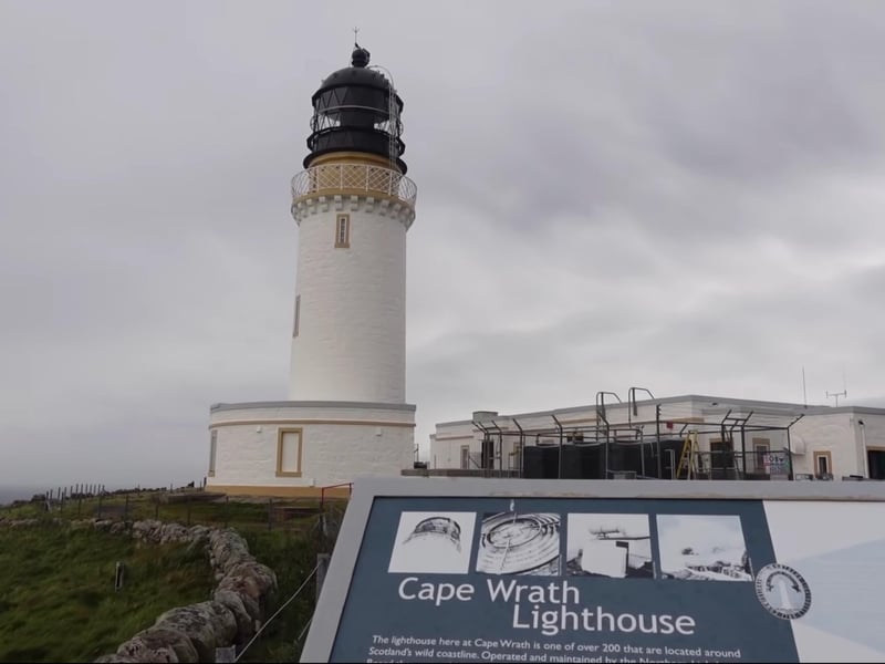 The Cape Wrath Lighthouse sits on the most north-westerly tip of the Scottish mainland. When built in 1928 its limited height meant it was regularly obscured by fog and low clouds.