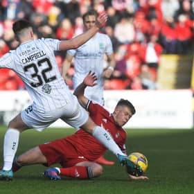 Barron has been a tenacious presence in the midfield.  (Photo by Craig Foy / SNS Group)