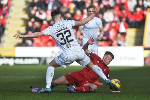 Barron has been a tenacious presence in the midfield.  (Photo by Craig Foy / SNS Group)