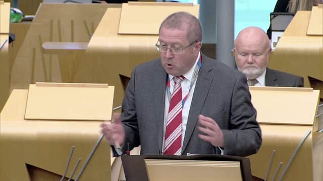 Graeme Dey said extra payments to conductors were unjustified because more staff had been recruited to cut rest day working. Picture: Scottish Parliament TV