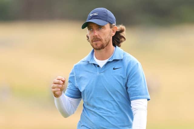 Tommy Fleetwood during the third round of the Genesis Scottish Open at The Renaissance Club. Picture: Andrew Redington/Getty Images.
