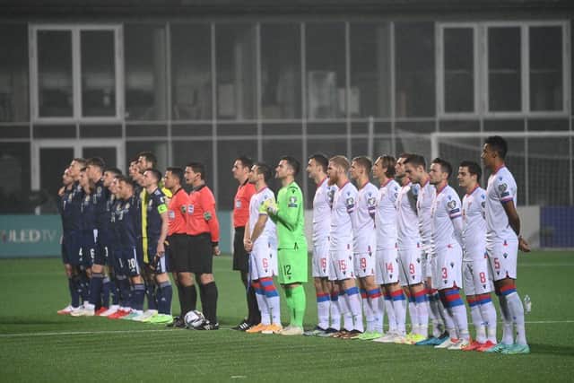 Live coverage of Scotland's World Cup qualifying clash with Faroe Islands. (Photo by JONATHAN NACKSTRAND/AFP via Getty Images)