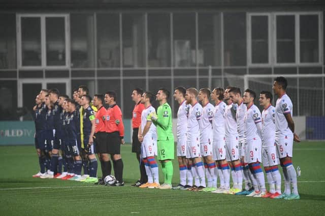 Live coverage of Scotland's World Cup qualifying clash with Faroe Islands. (Photo by JONATHAN NACKSTRAND/AFP via Getty Images)