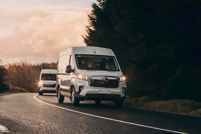 Maxus vehicles, which include electric-powered vans, are manufactured by SAIC, the largest automotive company in China. Picture: Paddy McGrath