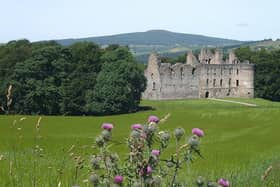 Balvenie Castle near Dufftown in Moray.