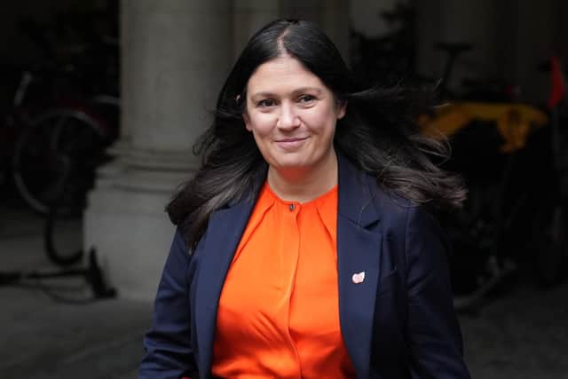 Culture Secretary Lisa Nandy arrives in Downing Street, London, for a Cabinet meeting. PIC: Lucy North/PA Wire