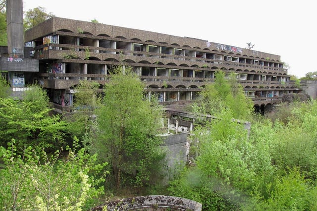 One of Scotland’s most famous Roman Catholic monuments, St Peter’s Seminary was opened in 1966 and designed to house up to 100 priests in its Brutalist and Le Corbusier-inspired interior. It never came close to housing that figure, and significant issues related to water ingress and the design of the structure meant that the building soon suffered. By 1980, the seminary had closed and was converted into a drug rehabilitation facility, but it too shut in 1985 as longstanding problems persisted. A fire ravaged the building in 1995, three years after its designation as an A-listed structure.