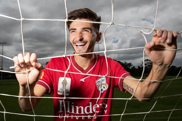 Josh Cavallo of Adelaide United Football Club