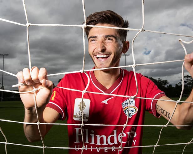 Josh Cavallo of Adelaide United Football Club