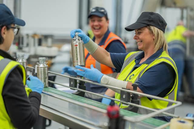 The factory is already gearing up to distribute around 135,000 litres of the product across the UK, Canada, the US, and South Africa this year. Picture: Chris Watt Photography.