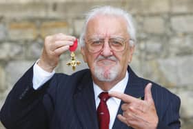 Bernard Cribbins poses with his OBE medal after receiving it during an Investiture ceremony with the Princess Anne, Princess Royal at Windsor Castle, on 3 November, 2011 (Picture: Chris Ison/WPA Pool/Getty Images)