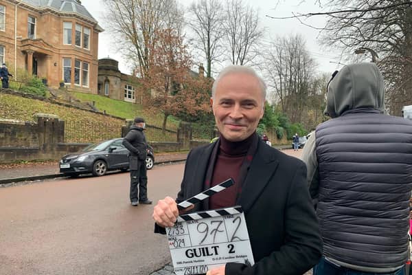 Guilt series 2 filming in Glasgow
 Max (MARK BONNAR)