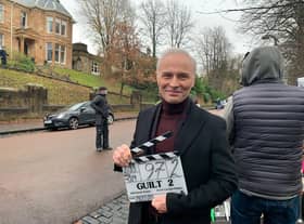 Guilt series 2 filming in Glasgow
 Max (MARK BONNAR)