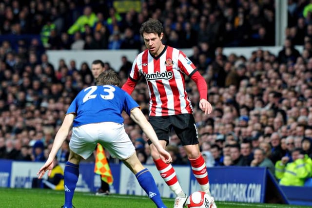 Wayne Bridge in action for Sunderland against Everton in the FA Cup quarter final in 2012. He was 5th in season 16 of I'm A Celebrity.