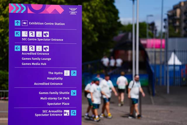 Commonwealth Games signage ahead of the opening