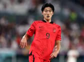 Celtic target Cho Gue-Sung in action for South Korea during the World Cup. (Photo by Dean Mouhtaropoulos/Getty Images)