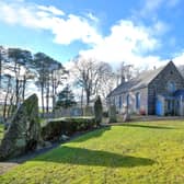 Midmar Church in Aberdeenshire which has a 4,000 year old stone circle in its grounds