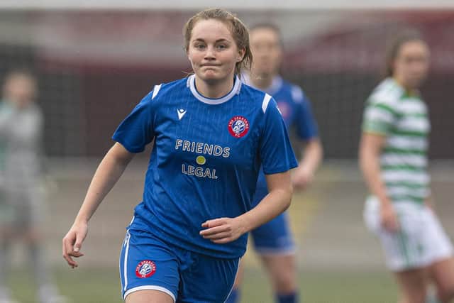 Spartans Robyn McCafferty would score the decisive penalty that fired her side into the Sky Sports SWPL semi-final (Photo by Ross MacDonald / SNS Group)