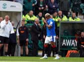 Alfredo Morelos' red card left Rangers with nine men on the pitch.