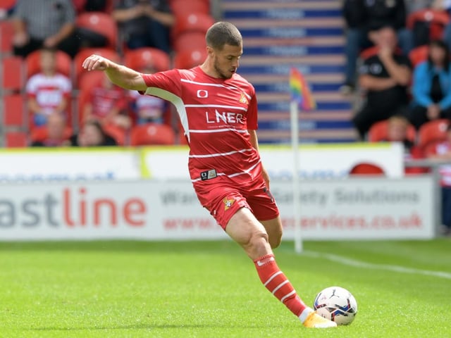 Returned to the left back slot and showed his typical energy and determination to power forward. Almost equalised immediately after Rovers fell behind with a flicked header.