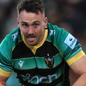Tom James of Northampton Saints has been banned for three matches for striking Toulon's Ben White with his head. (Photo by David Rogers/Getty Images)