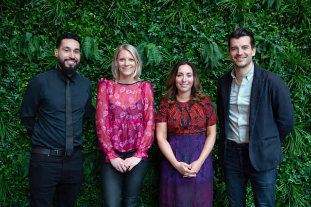 (L-R) Thiago Carmo, Katy Morrison, Lisa Charlwood-Green and Connect Three founder Colin Lamb pictured ahead of the conference. Picture: Elaine Livingstone