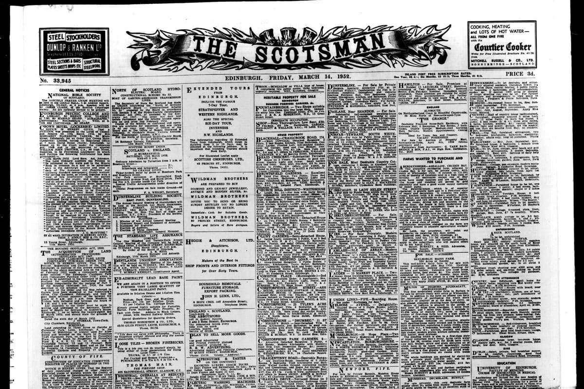 Scotsman Writing Almost half a million pages of The Scotsman opened up for the public in ...