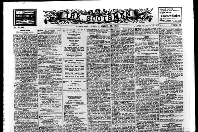 The updated and expanded archive also shows the changing print design of The Scotsman. This page dates from 1952. PIC: Contributed.