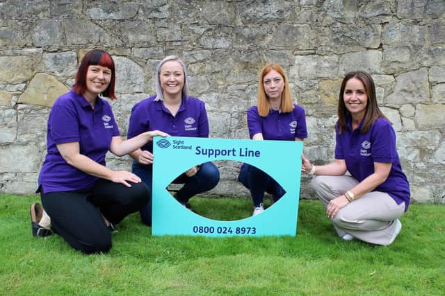 There to help: staff from Sight Scotland's Family Wellbeing Service