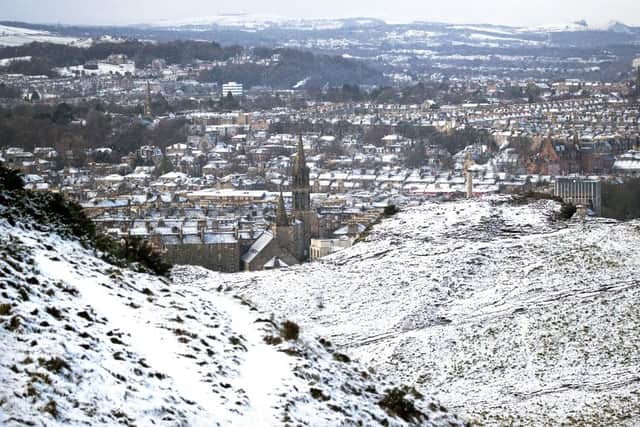Edinburgh was covered in a dusting of snow earlier in December (PA Media)