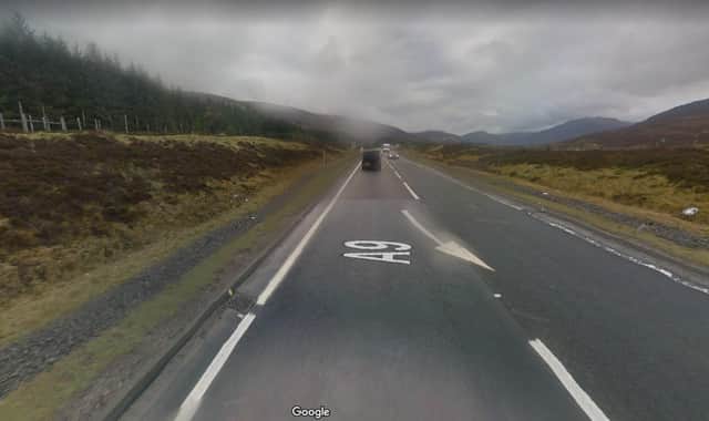 Where the incident occurred (photo: Traffic Scotland).