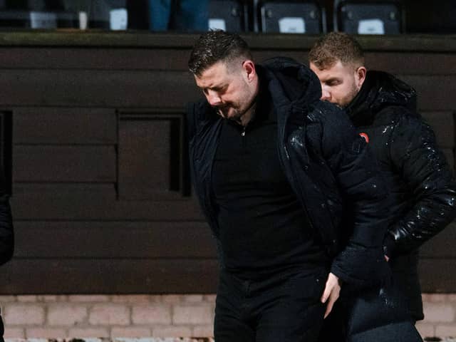 Tam Courts was disappointed by Hibs' opening goal.