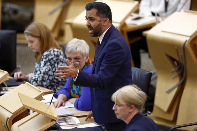Humza Yousaf sets out his first Programme for Government at Holyrood  (Picture: Jeff J Mitchell/Getty Images