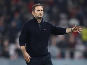 Frank Lampard addresses angry Everton fans after the recent 3-0 defeat to Bournemouth. (Photo by Luke Walker/Getty Images)