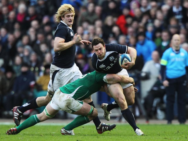 The centre from Lockerbie won 43 caps in a career that saw him give service to Edinburgh, Border Reivers, Biarritz and Wasps. He is now director of sport at Uppingham School in Rutland.