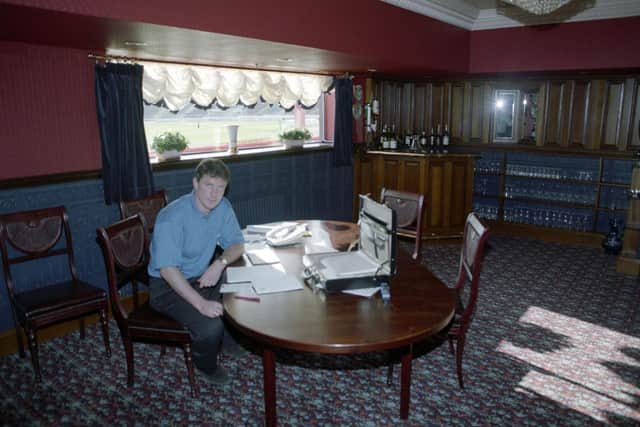 Simon Stainrod at Dens Park in September 1993 after being made Director of Football at Dundee. Jim Duffy took over as manager.