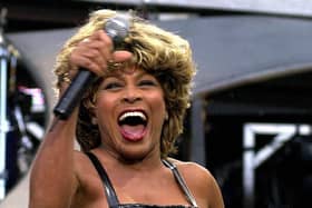 Tina Turner performing on stage at London’s Wembley Stadium in July 2000 (Picture: Michael Stephens/PA Wire)