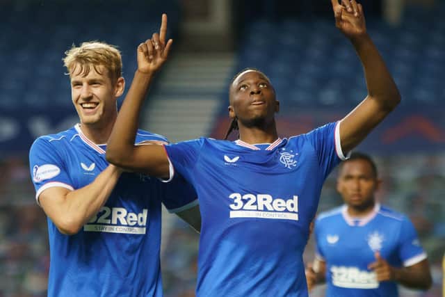 Rangers moved to the top of the Premiership.