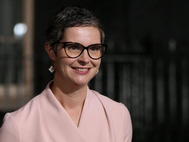 Britain's newly appointed Work and Pensions Secretary Chloe Smith