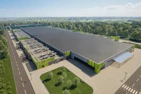 A CGI showing the scale of the plans proposed for part of the former steelworks site at Ravenscraig.