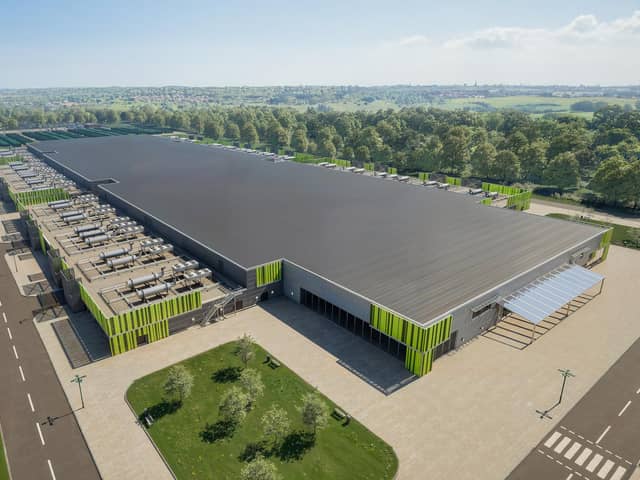 A CGI showing the scale of the plans proposed for part of the former steelworks site at Ravenscraig.