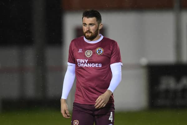 John Souttar was back on the Hearts bench on Tuesday night after more than a year out.