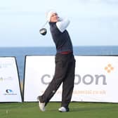Jack McDonald in action during the second round of the Royal Dornoch Masters at the Sutherland venue. Picture: Tartan Pro Tour