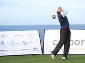 Jack McDonald in action during the second round of the Royal Dornoch Masters at the Sutherland venue. Picture: Tartan Pro Tour